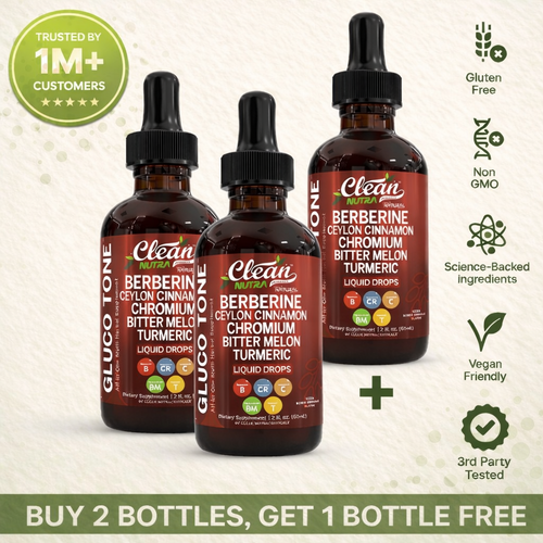 New Maximum Potency Formula: 12-Herb Liquid Drops For Healthy Blood Sugar, Energy & Metabolism