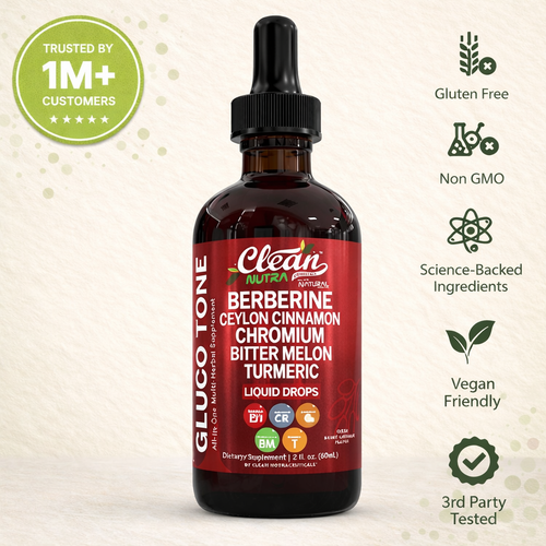 New Maximum Potency Formula: 12-Herb Liquid Drops For Healthy Blood Sugar, Energy & Metabolism