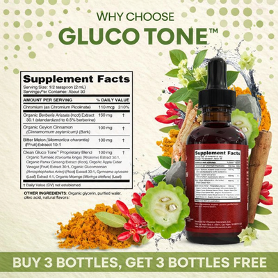 New Maximum Potency Formula: 12-Herb Liquid Drops For Healthy Blood Sugar, Energy & Metabolism